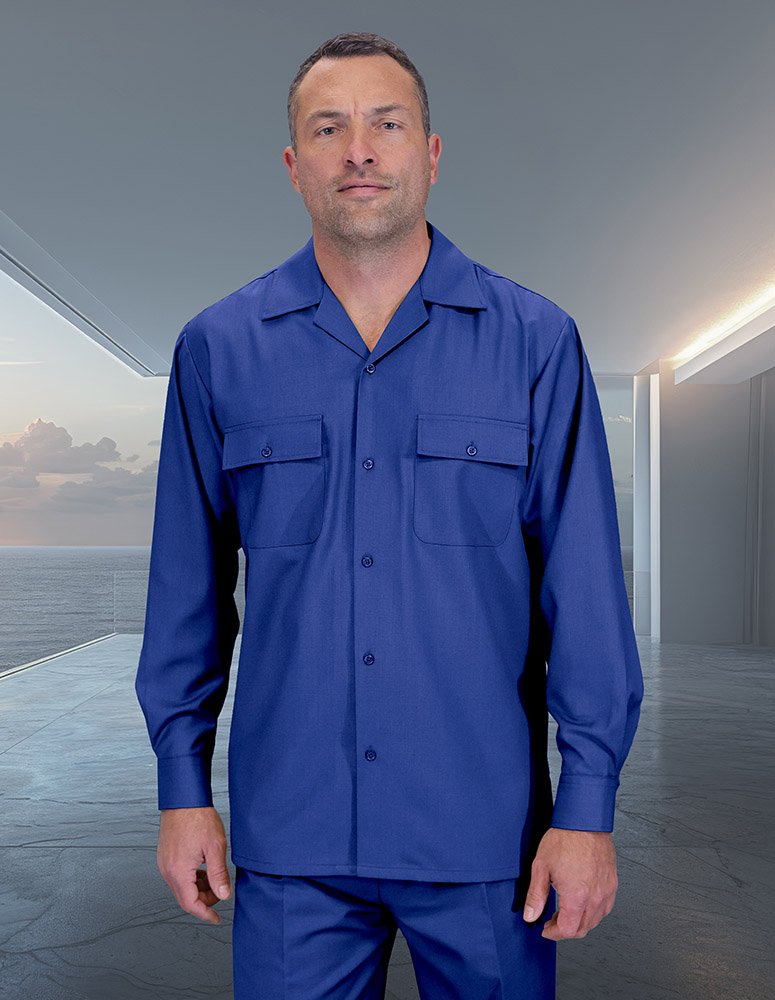 STATEMENT SAPPHIRE 2PC WALKING SET. REGULAR FIT PLEATED PANTS  